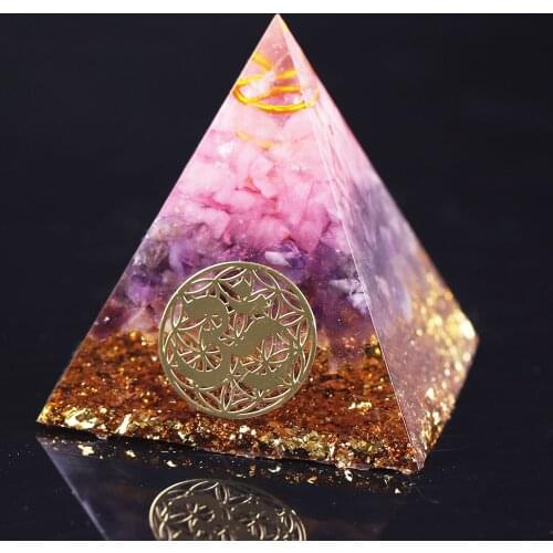 Crystal Orgone Energy Converter Orgonite Pyramid Soothe The Soul Stone That Change The Magnetic Field Of Life Resin Jewelry