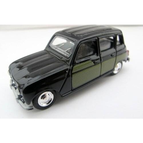 Diecast 1: 64 Scale RENAULT 4L Classic Car Alloy Simulation Car Model Adult Collection Static Decoration Gift Kids Toys Boys