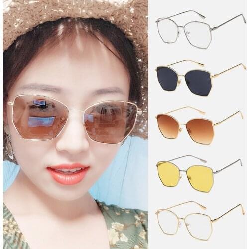 Fashion Butterfly-shaped Metal Frame Sunglasses with Irregular Personality Street Photography Eyewear UV400 afas De SG