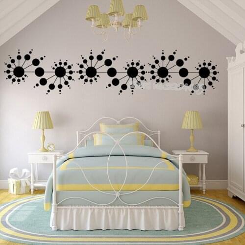 Spiral Dots wall decal crazy spiral made out of polka dots Stickers Home Decor Living Room bedroom window Headboard mural EA472
