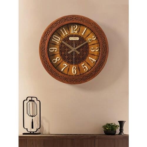 Wall Clocks Home Decor Hanging Vintage American Style Wall Watches Retro Designed Creative Wall Clock In Living Room Luxury