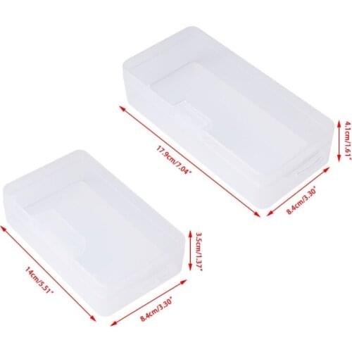 Rectangular Plastic Clear Storage Box Jewelry Parts Container Case Organizer