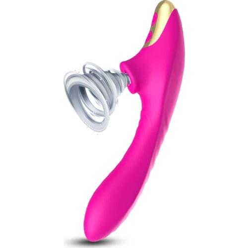 Female sex products heated sucking vibrator vagina clit stimulator G-spot sucker dildo erotic masturbation adult sex toy for