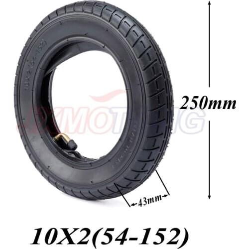 Motorcycle 10x2 (54-152) tire tyre inner tube fits mountain buggy electric scooter balancing car