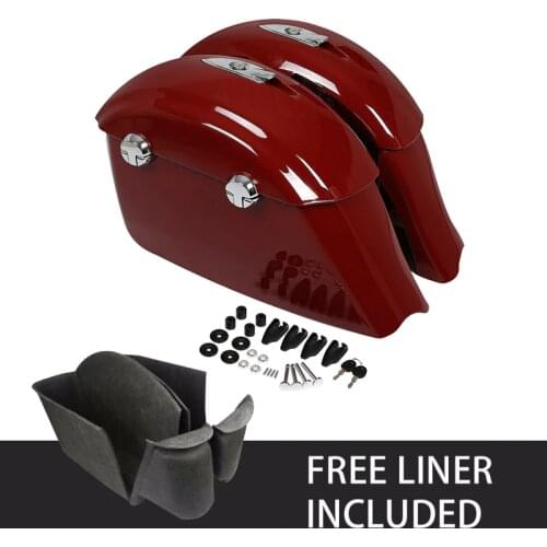 Motorcycle Saddlebag Electronic Latch With Carpet Liner For Indian Chieftain 2014-2017 Dark Horse Roadmaster Elite