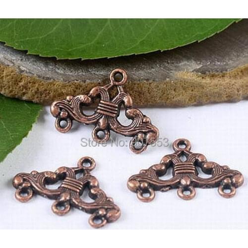 40pcs copper tone technics link connectors H1914