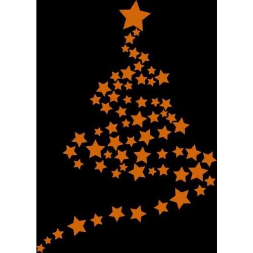Glowing Stars Christmas Tree Wall Stickers Kids Rooms Children Home Festival Decoration New Year Merry Christmas Luminous Decals