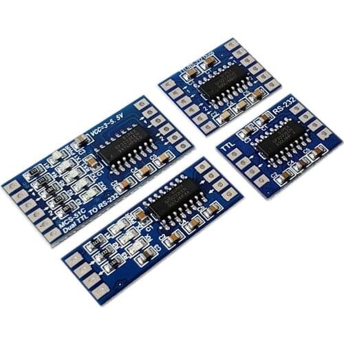TTL to RS-232 to TTL Serial Port Level Conversion Single and Double RS232 Patch Straight Into MAX232 Module