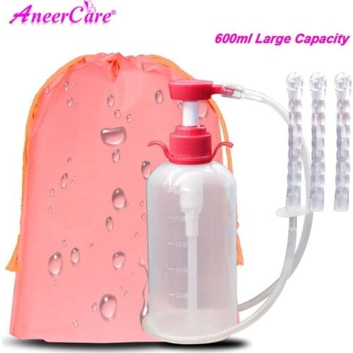 600ml vaginal douche vaginal washing repeated vagina cleaner enema anal cleaning vaginal washing irrigation device