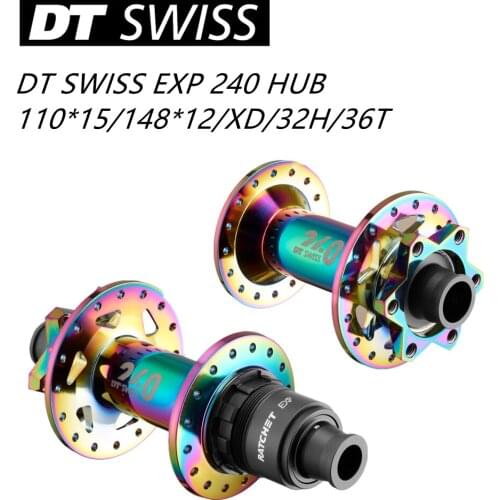New 2021 original colorful DT Swiss 240 MTB bicycle classic pull wheel hub, 32H 6-pin disc brake front 110 * 15 rear 148*12