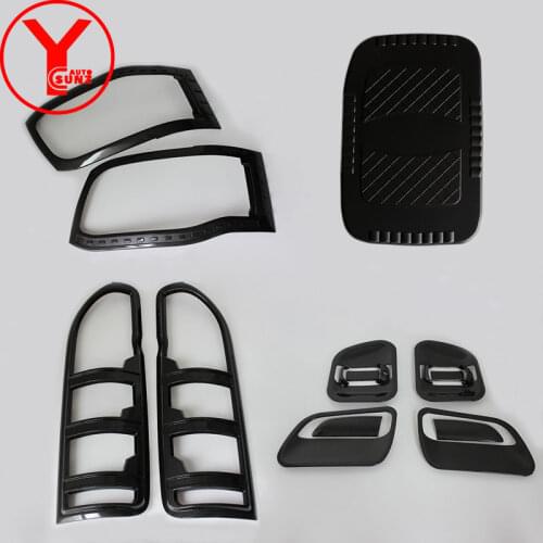YCSUNZ carbon body kits For toyota hiace van 2012 2013 2014 2015 accessories ABS car styling parts light door handle tank cover