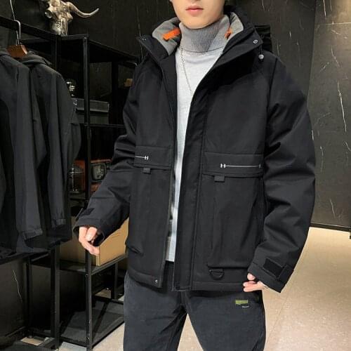 Winter Clothing Down Jacket Mens Winter New Trendy White Duck Down Fashion Thick Casual Clothing