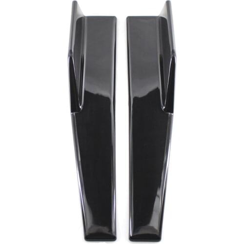 2PC Car Bumper Winglet Spoiler Rear Lip Side Skirt Extension Canard Diffuser Kit