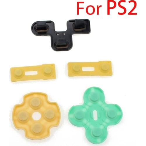 3 Sets Conductive Rubber Pads Silicone Buttons Contact Replacement For Sony Play Station 2 PS2 controller