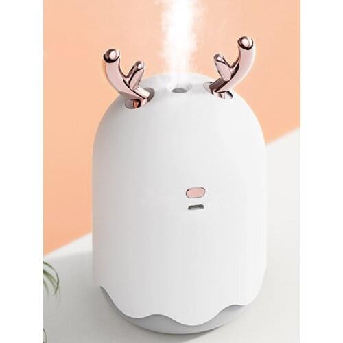 300ml Cute Little Mouse Humidifier Mini Household Ultrasonic Electric Moisturizing Spray With LED Night Light Car Dormitory Tool