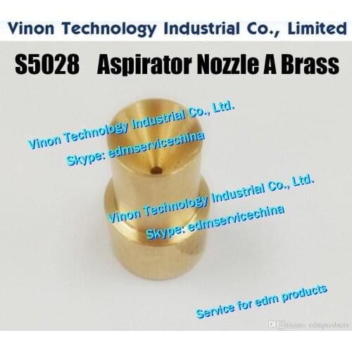 3051507 S5028 Brass Aspirator nozzle A Ø16xØ1.0x25mm for Sodic k A280.A300.A320.A530 118005A, 3082520 edm ASPIRATOR BLOCK A