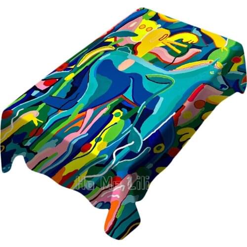 Mike Perry Artwork Abstract Tablecloth Indoor And Outdoor Art Decoration