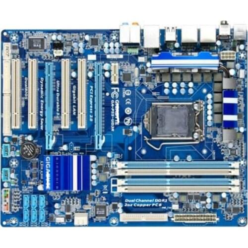 Gigabyte GA-P55-UD3R motherboard for intel LGA 1156 DDR3 P55-UD3R 16GB USB2.0 SATAII P55 used Desktop motherboard