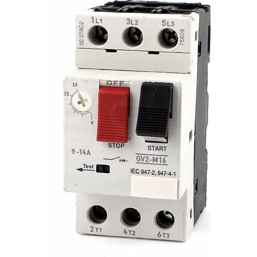 GV2-M01 GV2-M14 ON/Off Circuit Breakers Motor Circuit Breaker in GV2-M16C Miniature Circuit Breakers Enclosure 4-6.3A