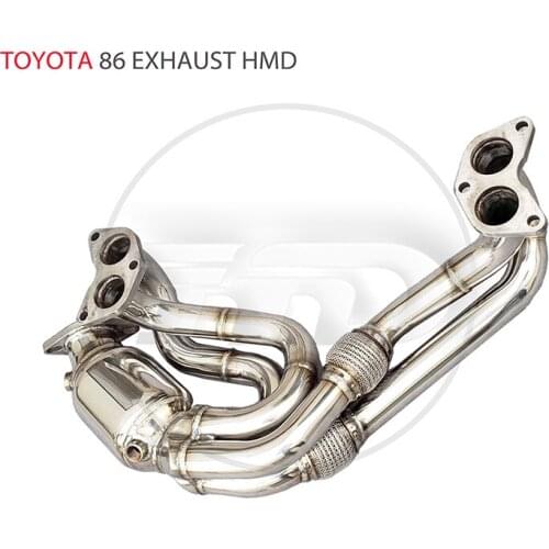 HMD Exhaust Manifold Downpipe for Toyota 86 Car Accessories With Catalytic Converter Header Without cat pipe