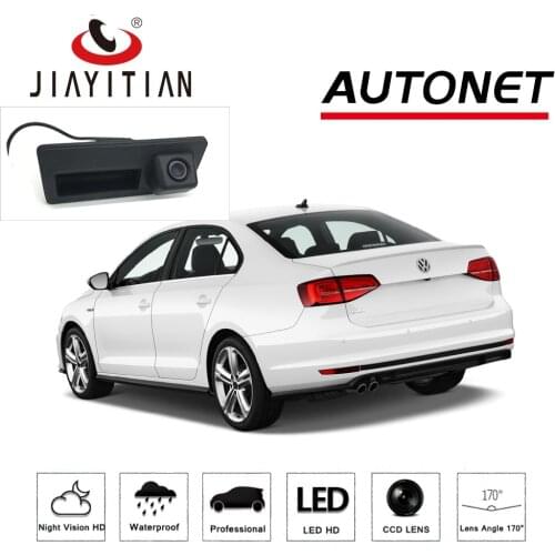JIAYITIAN Rear View Camera For VW Jetta 2012 2013 2014 2015 2016 2017 2018 Trunk Handle Camera CCD Parking Backup camera