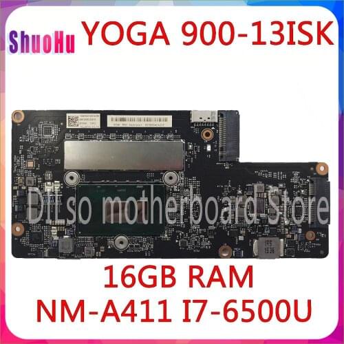 KEFU I7-6500U 16GB NM-A411 Notebook 100% Test For Lenovo Yoga900-13isk Laptop Motherboard DDR4 Yoga Intel Non-integrated HM170