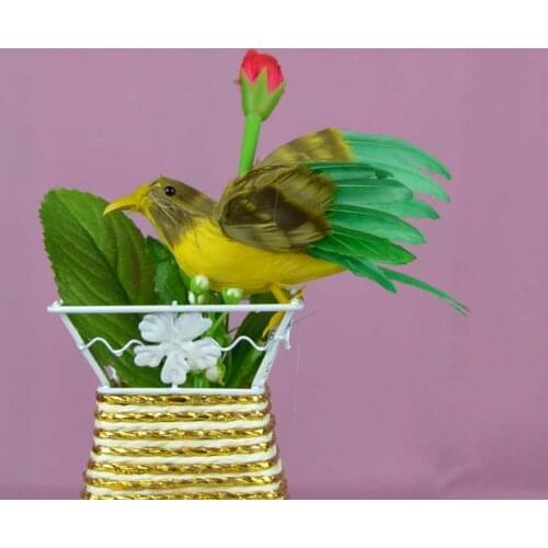 About 12x26cm spreading wings bird Handmade model, polyethylene& feathers bird ,bonsai decoration toy Xmas gift w3896