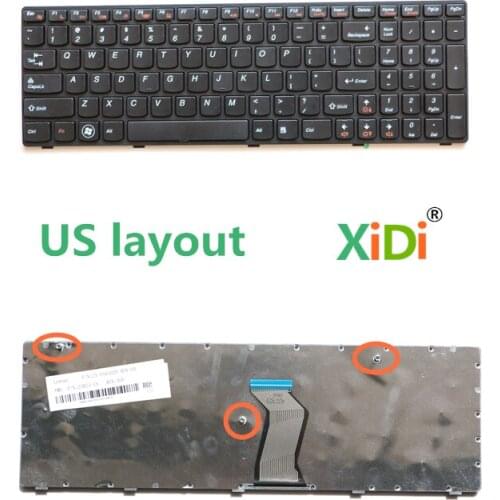 NEW US Keyboard for LENOVO G580 G580A G585 Z580 Z580A Z585 Z585A P580 P585 Laptop Keyboard Black frame