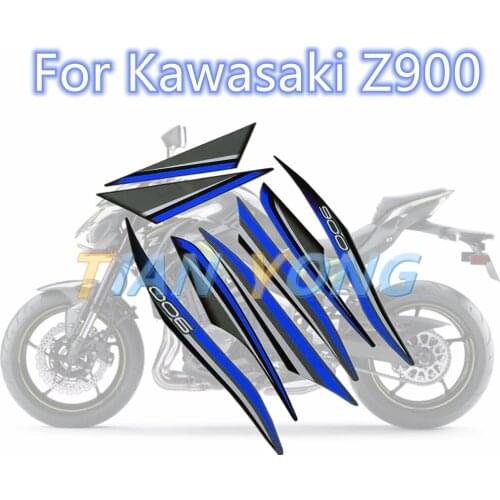 New For Kawasaki Z900 Motorcycle Team protective film sticker Fairing fender fuel tank decoration Graphic Decal & Sticker Kit