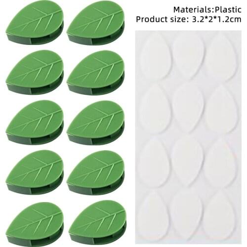 Plastic Environmental Protection Plant Climbing Clips Invisible Wall Fixing Glue Vines Sticky Hook Home Plant Bracket