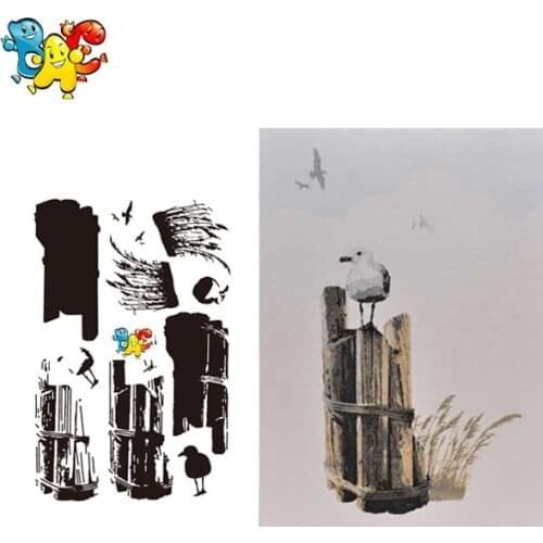 Bird Transparent Clear Stamps for DIY Scrapbooking/Card Making/Kids Christmas Fun Decoration Supplies and die