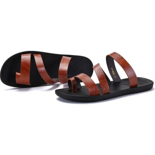 Sandalias outdoor verano deportivas cuero masculino sandali ete sandals-men sandales sandale rasteira sandles sandalia couro de