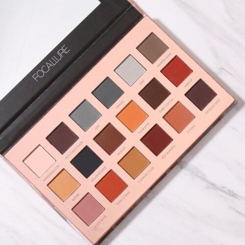 FOCALLURE Eye Shadow Palette Earth Color Matte Fine Powder Easy to Blend Blogger Recommended Make up Palette Eyeshadow