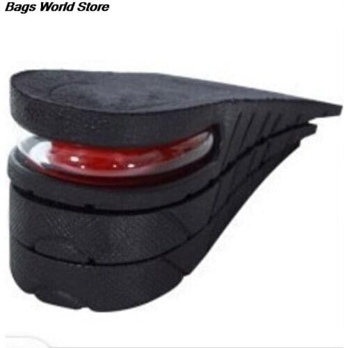 1 Pair 3-Layer 6CM Shoes Air Cushion Invisible Lift Pads Height Increase Insole