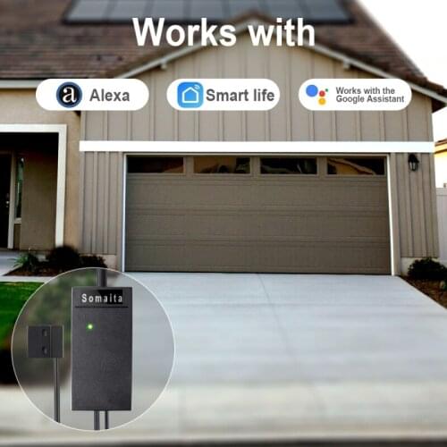 1pcs Tuya Smart Life Anti-theft Garage Door Sensor Opener Controller Wifi Switch Support Amazon Alexa Google Home Smart Home App