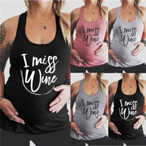 2020 Summer Maternity Clothes Pregnant Tops T-Shirts Loose Pregnant Women Sleeveless T-Shirts Pregnancy Clothings Plus Size