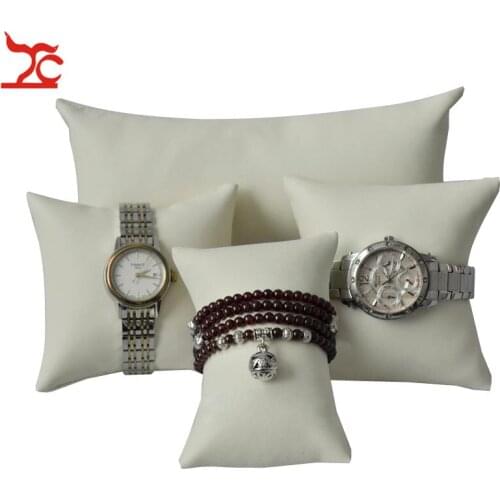 4Pcs/Lot Bracelet Bangle Jewelry Display Pillow Holder Watch Bead Chain Hair Rope Storage Organizer Pillow Cushion Stand Holder