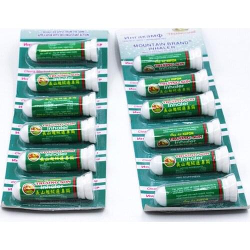 6pcs 12g Vietnam Nasal Inhaler Nasal Smell Prevent Sunstroke Anti-influenza Relieve Motion Sickness Aromatic Peppermint Inhaler