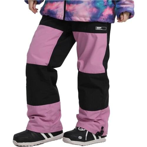 Color Matching Fleece -35 Warm Womens and Mens Snow Pants Winter Outdoor Sports Snowboarding Trousers Waterproof Ski Suit Wear