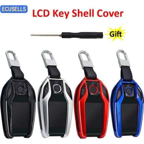 LCD Screen Car Key Cover CF400 CF500 Special Metal / TPU Key Case Key Chain Car Key Shell Protective Shell Silver/Black/Red/Blue
