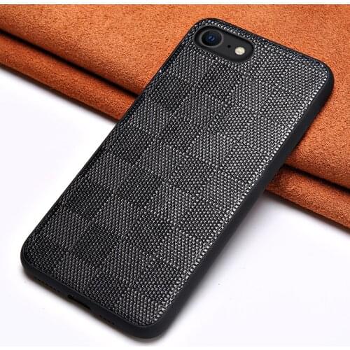 Lambskin Genuine Leather Phone Case for iPhone se 2020 7 8 11 Pro Max X XS Max XR 8 Plus 6 6s 7 Plus 5s Anti-scratch Cover