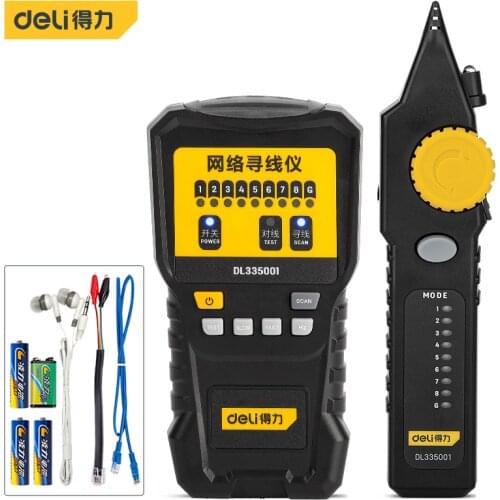 Deli DL335001 Digital Network Line Finder Open Circuit Short Circuit Test Looking For Wire Instrument Electrician Tools