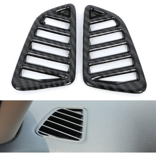 Carbon Look Chrome For Nissan Navara NP300 2019 2020 Dashboard Outlet Decorative Cover Stickers