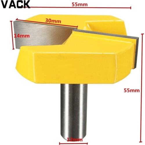 VACK 1pcs 12mm Shank Bottom Cleaning Router Bit Straight Bit Wood Clean carbide Milling Cutters for Wood Woodworking Bits