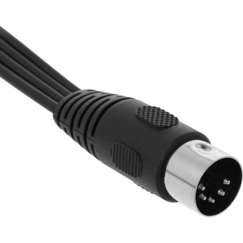 H05A 30CM 5 Pin Male Din Plug to 4 RCA Phono Female Plugs Cable Wire Cord Connector