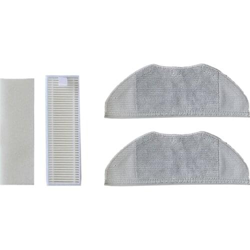 EAS-Replacement Hepa Filters for Xiaomi Sweeping Robot Vacuum Cleaner with 2Pcs Mop Cloth Hepa Filters Washable Air Filter