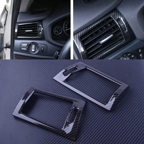 Car Interior Side Console Air Vent Outlet Cover Trim Stickers ABS Accessories Fit for BMW X3 F25 X4 F26 2015 2016 2017