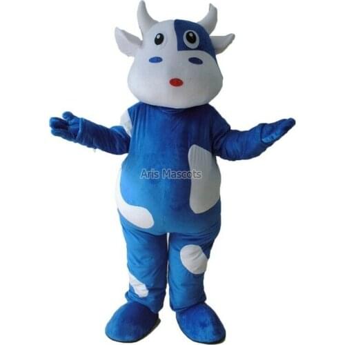 Cartoon Cow Mascot Halloween Happy Carnival Cosplay Performance Costume Adult Use Birthday Party Advertising Parade Set