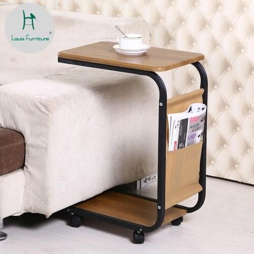 Louis Fashion Coffee Tables Movable Minimalist Modern Mini Sofa Bedside Nordic Bedside