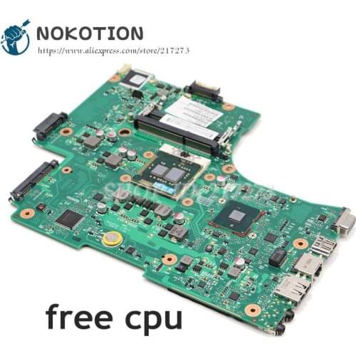 NOKOTION V000218080 V000218010 MAIN BOARD For Toshiba Satellite L650 L655 Laptop Motherboard HM55 UMA MB DDR3 Free CPU